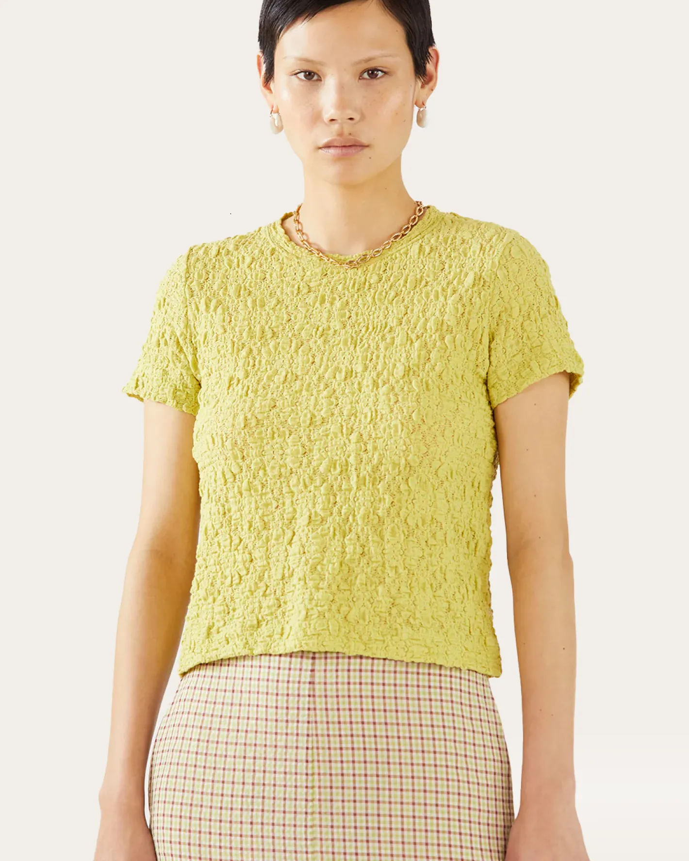 New Adina T-shirt Lace Floral Lime T-Shirts & Tanks | Clothing