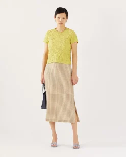 New Adina T-shirt Lace Floral Lime T-Shirts & Tanks | Clothing
