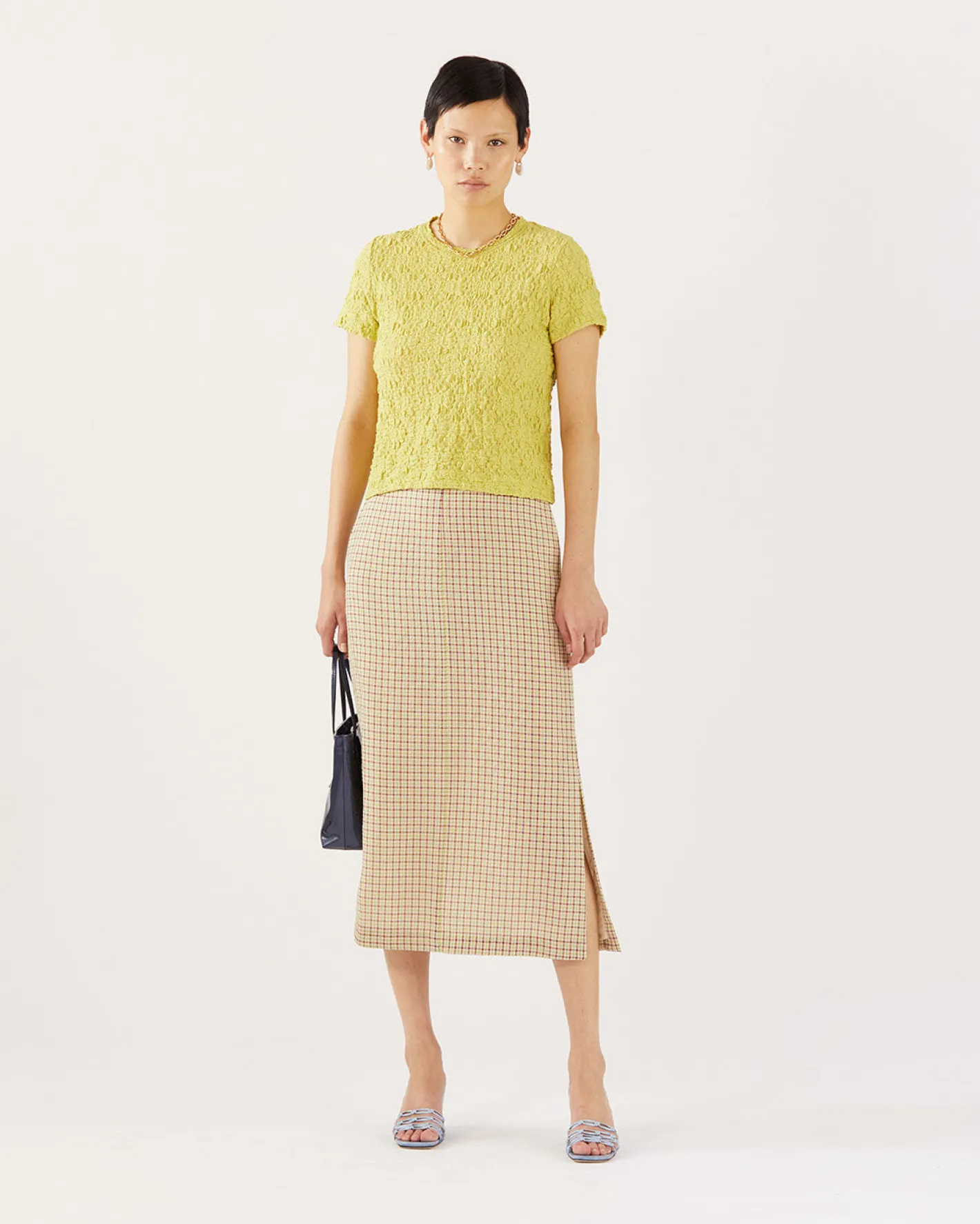 New Adina T-shirt Lace Floral Lime T-Shirts & Tanks | Clothing
