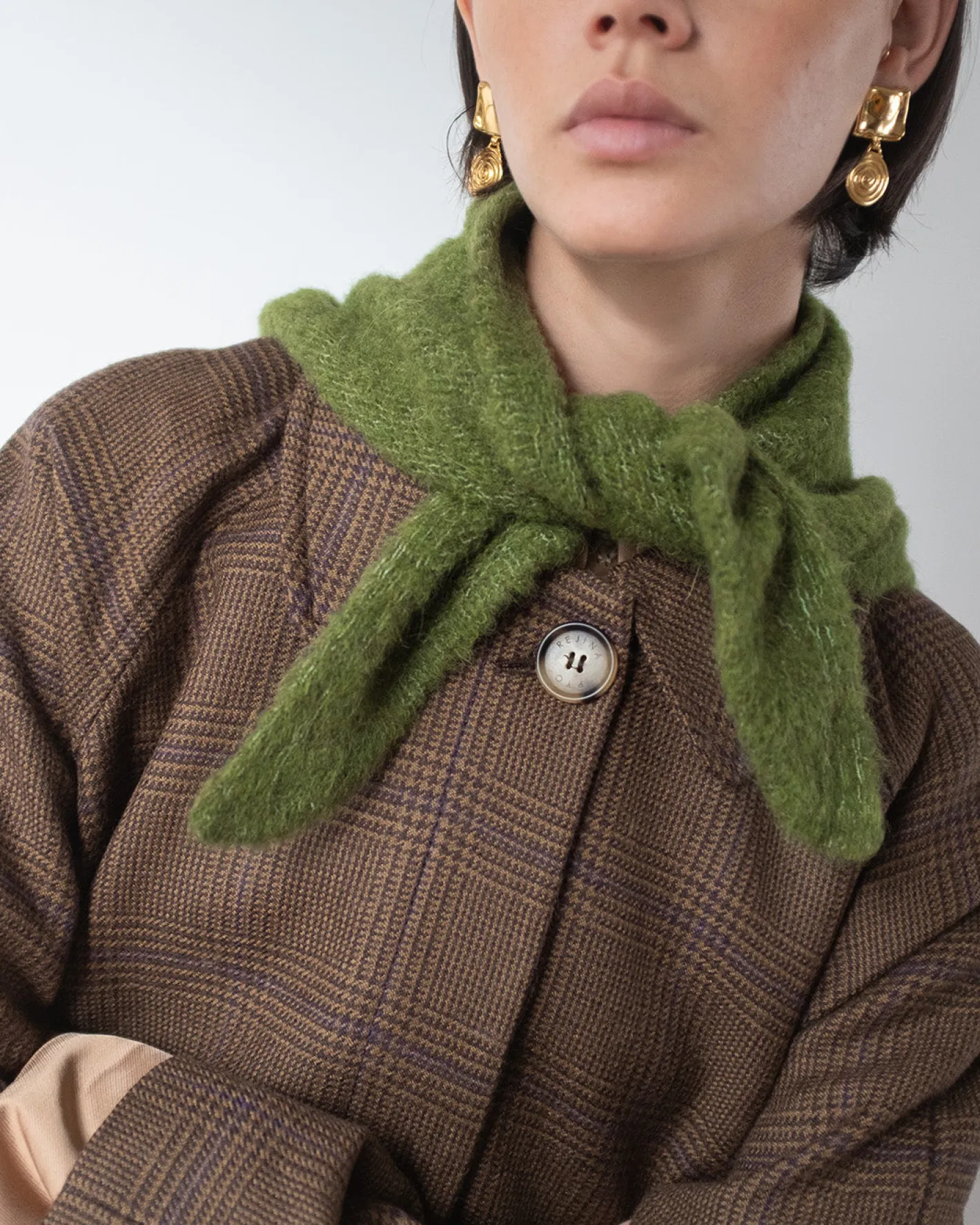 Outlet Alice Coat Wool Check Brown Coats | Coats