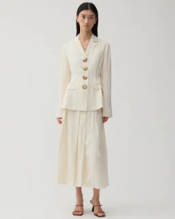 Fashion Alice Skirt Viscose Off-White Skirts | Tailoring