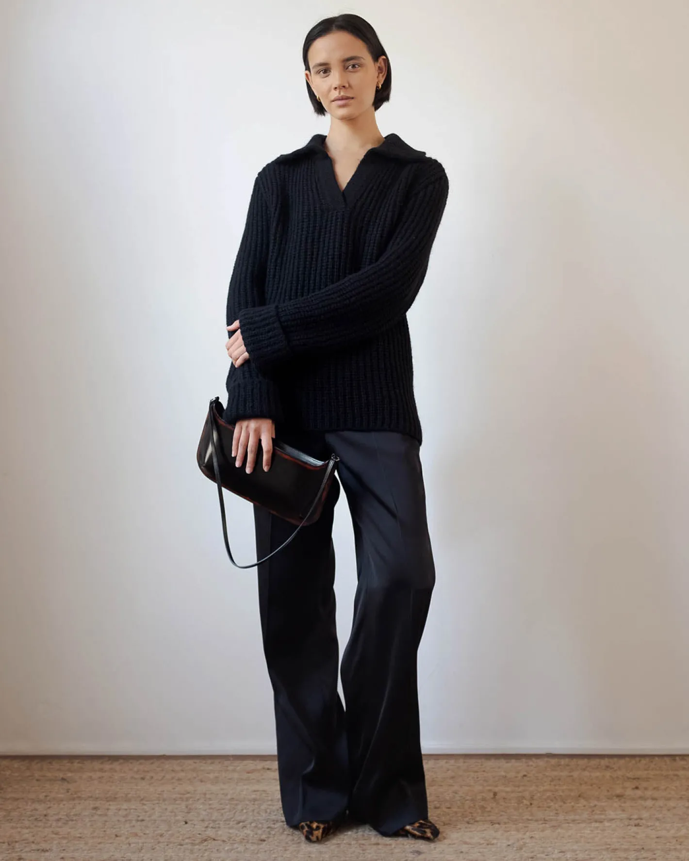 Hot Alison Sweater Chunky Alpaca Black Knitwear | Clothing