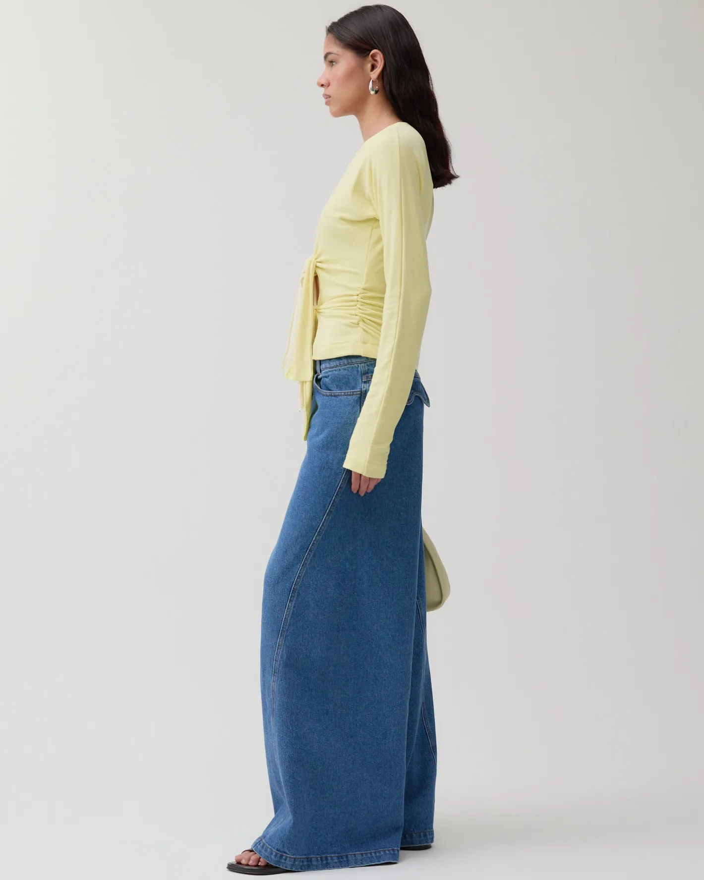 Hot Analyn Top Tencel Blend Jersey Yellow T-Shirts & Tanks | Clothing