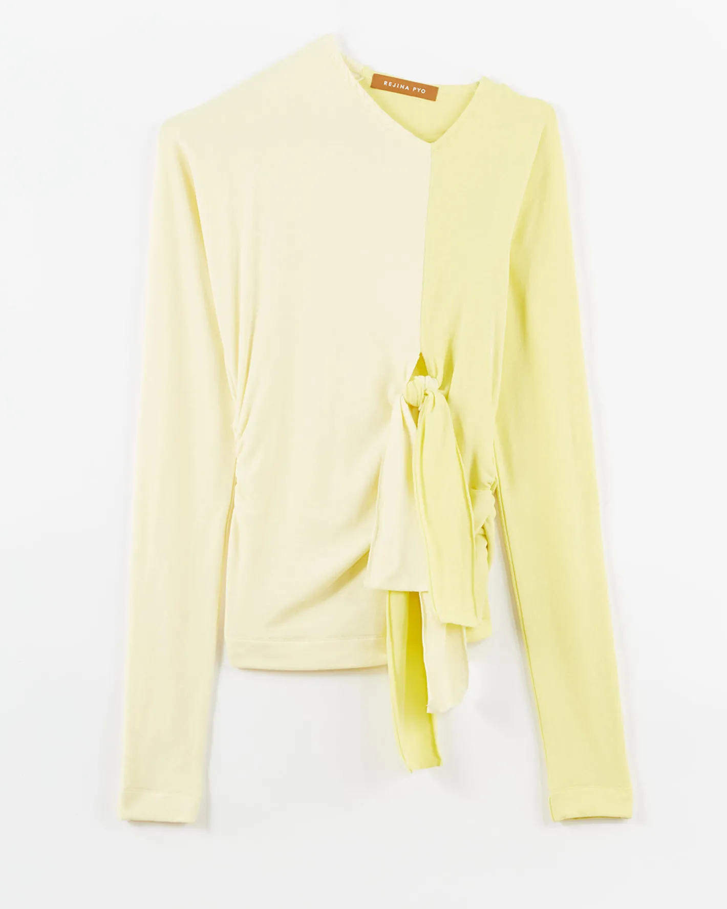 Hot Analyn Top Tencel Blend Jersey Yellow T-Shirts & Tanks | Clothing