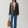 Online Andrea Jacket Faux Leather Distressed Brown Jackets | Jackets