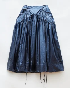 Online Anika Skirt Lamé Metallic Navy Skirts | Clothing