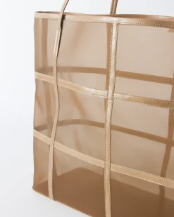 Discount Ariah Tote Mesh + Leather Cappuccino Everyday