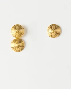 Fashion Asymmetric Spin Earrings Gold Plated Earrings