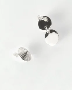 Sale Asymmetric Spin Earrings Silver Plated Earrings
