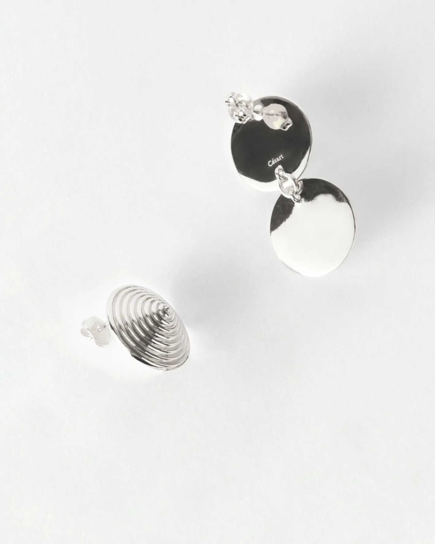 Sale Asymmetric Spin Earrings Silver Plated Earrings