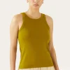New Bailey Tank Cotton Blend Jersey Green T-Shirts & Tanks | Clothing