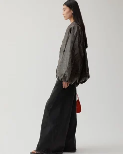 Online Becca Jacket Faux Leather Distressed Brown Jackets | Jackets