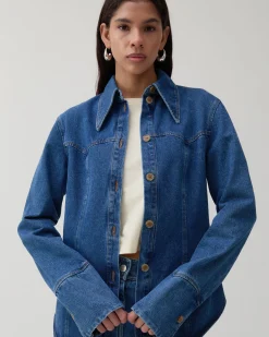 Online Camilla Shirt Organic Cotton Denim Blue Shirts & Blouses | Denim