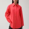 Fashion Caprice Shirt Organic Cotton Red Shirts & Blouses | Clothing