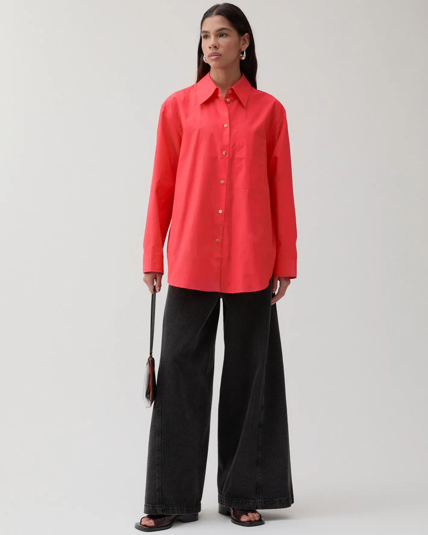 Fashion Caprice Shirt Organic Cotton Red Shirts & Blouses | Clothing
