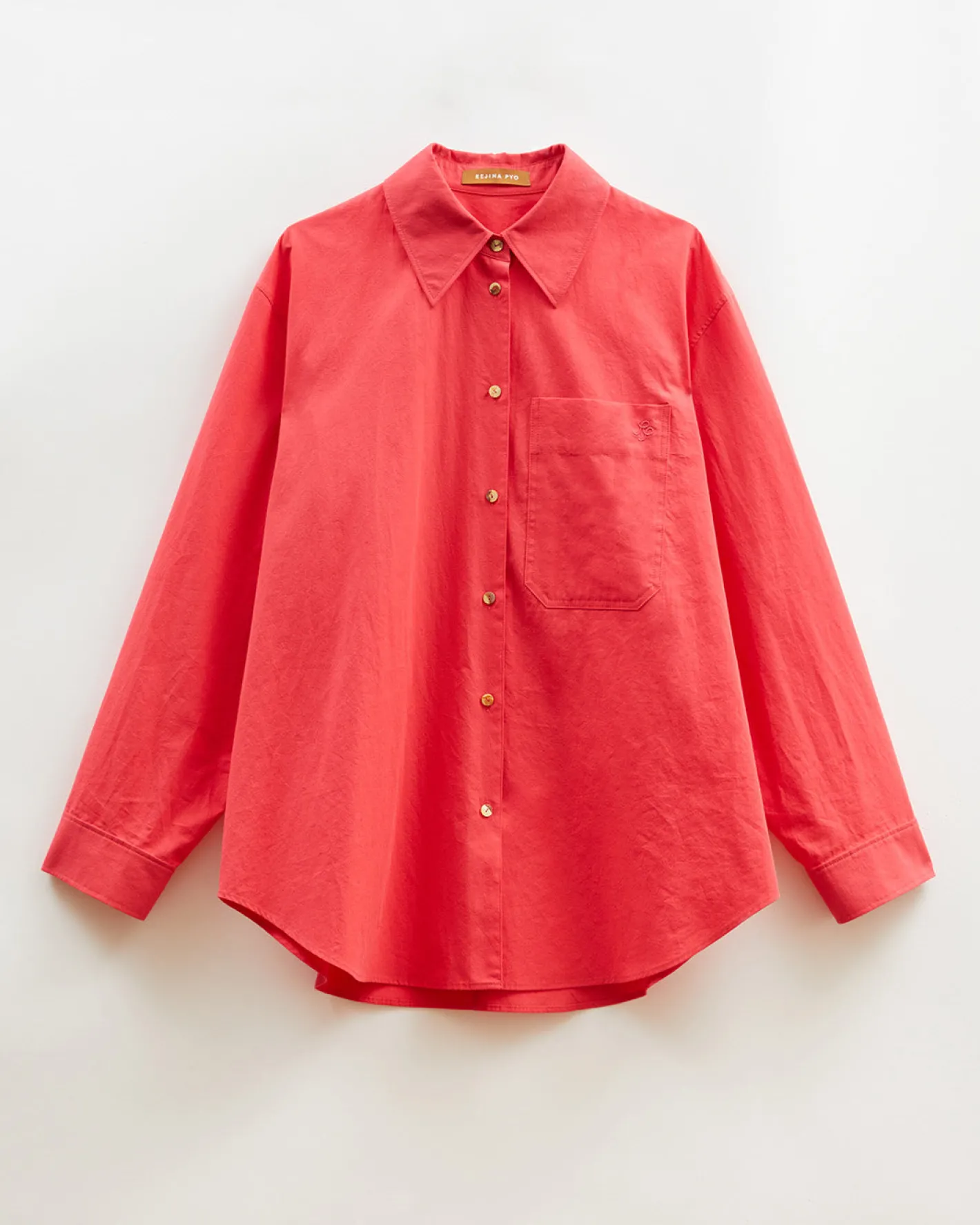 Fashion Caprice Shirt Organic Cotton Red Shirts & Blouses | Clothing