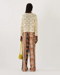 Fashion Caro Cardigan Organic Cotton Cream Knitwear | Clothing