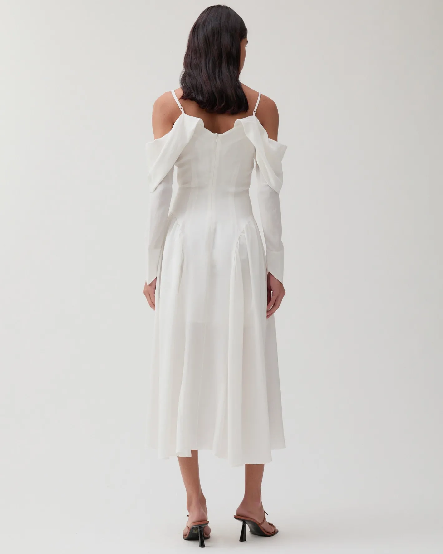 Discount Casey Dress Silk Crepe de Chine Off-White Dresses | Clothing