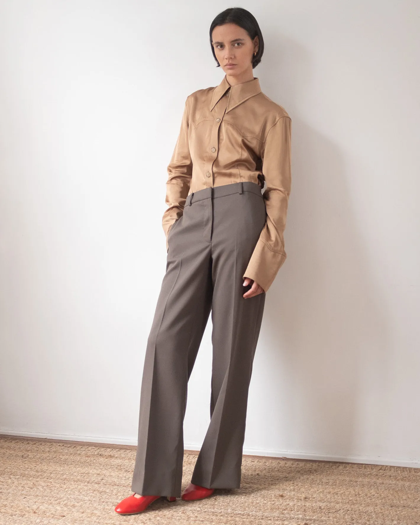 New Cathy Trousers Tencel Blend Grey Tailoring | Clothing