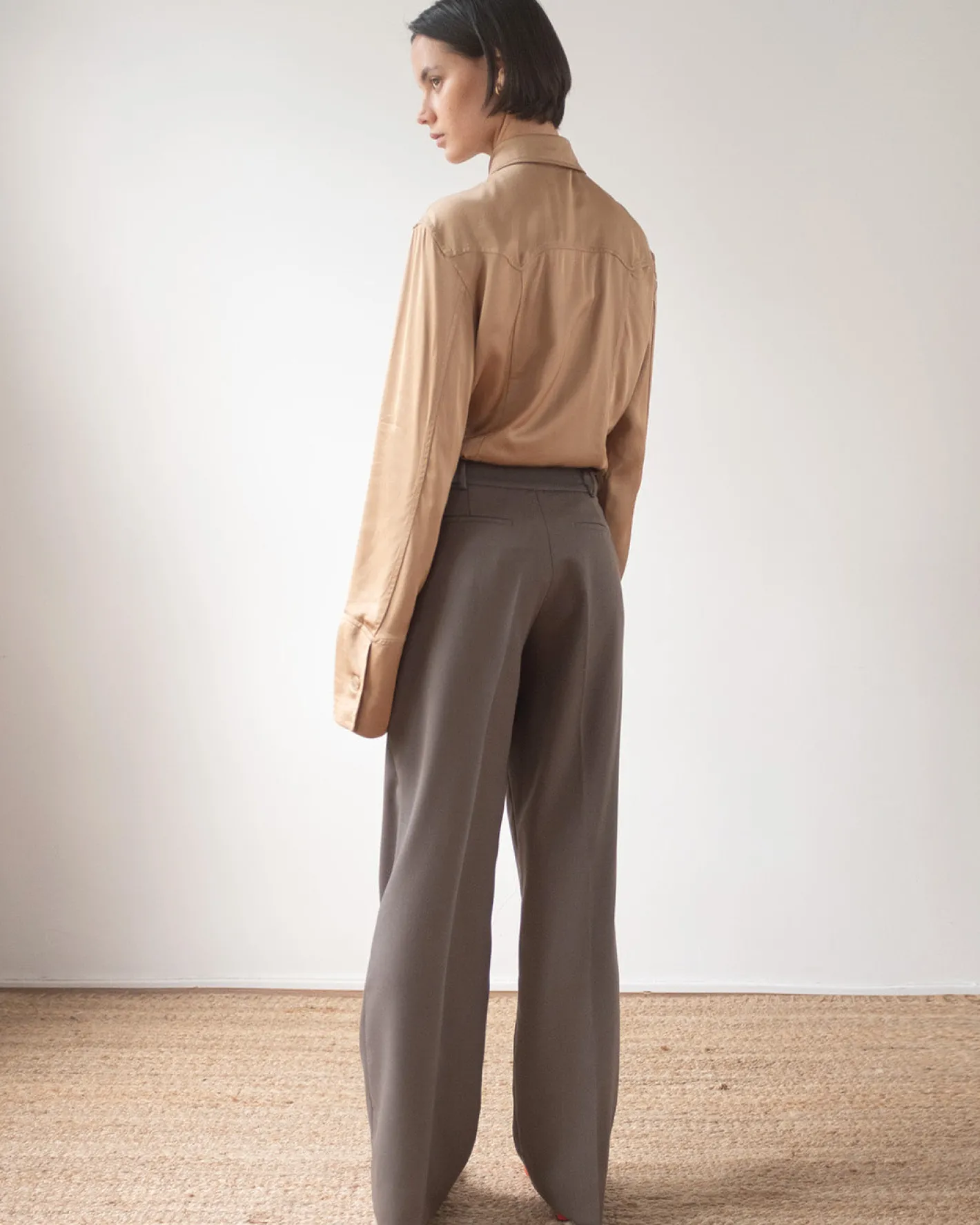 New Cathy Trousers Tencel Blend Grey Tailoring | Clothing