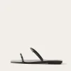 Hot Clara Sandals Leather Nappa Black Flats