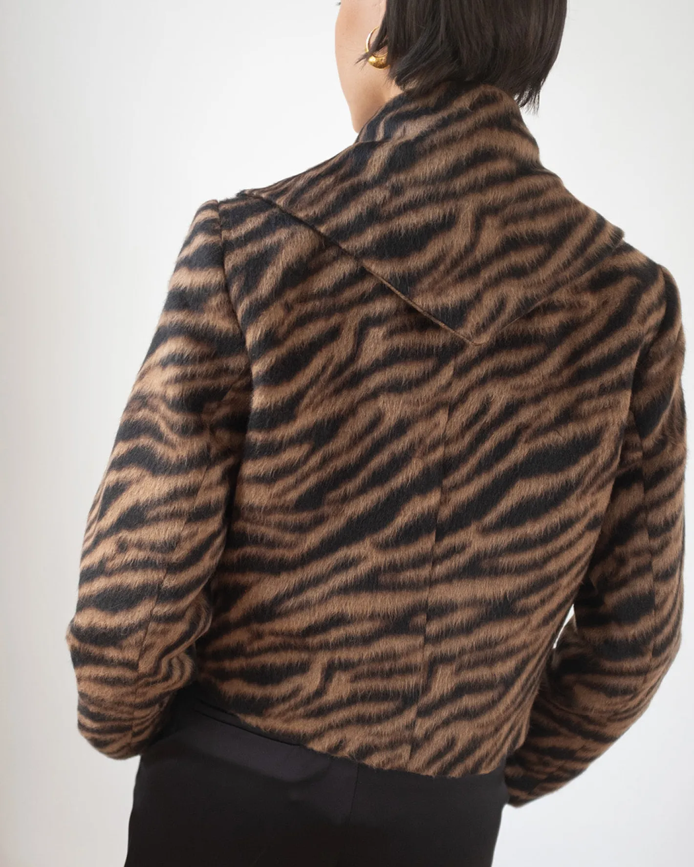 Outlet Cleo Jacket Wool Blend Jacquard Tiger Beige Jackets | Jackets