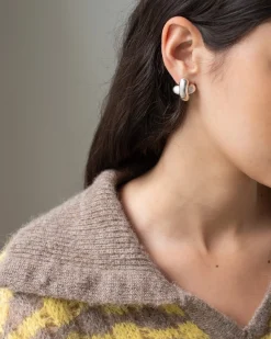 Sale Cross Earrings Silver Plated Earrings
