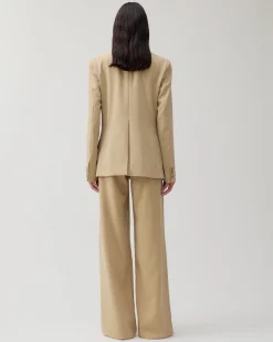 Hot Dana Blazer Tencel Blend Suiting Beige Tailoring | Jackets