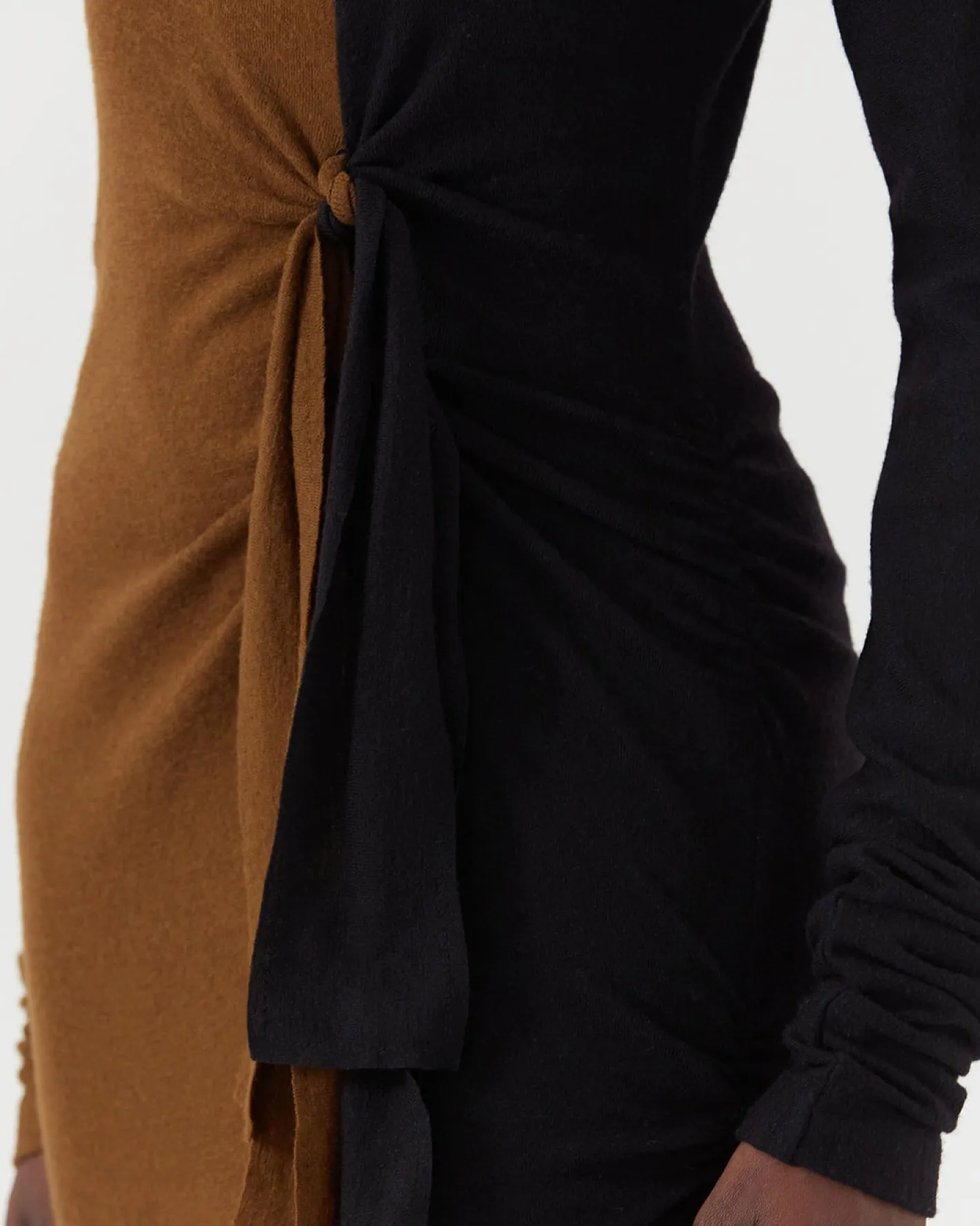Clearance Dari Dress Wool Jersey Black Dresses