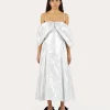 Best Dora Dress Lamé Metallic Silver Dresses | Clothing