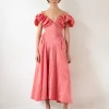 Outlet Erin Dress Viscose Blend Taffeta Pink Dresses | Clothing