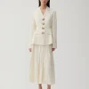 Outlet Etta Jacket Viscose Off-White Tailoring | Jackets