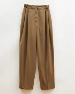 Sale Eunah Trousers Wool Blend Olive Trousers | Tailoring