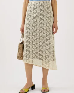Outlet Eva Skirt Floral Lace Cream Skirts | Clothing
