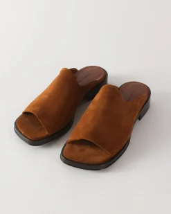 Sale Flat Mule Suede Tan Flats