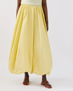 Online Flora Skirt Taffeta Yellow Skirts | Clothing