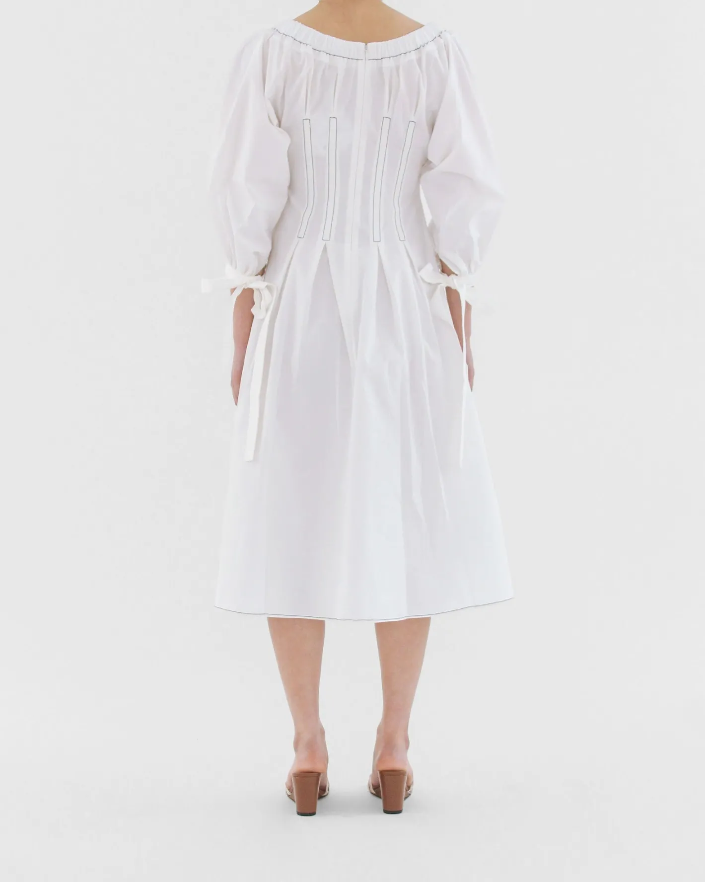 Clearance Greta Dress Organic Cotton Off-White Dresses | Clothing