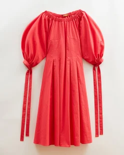 Discount Greta Dress Organic Cotton Red Dresses | Clothing