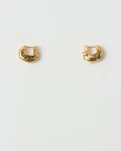 New Iris Hoop Earrings Gold Vermeil Earrings