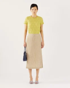 Best Justine Skirt Check Green Skirts | Clothing