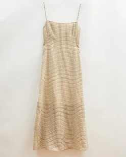 Sale Kennedy Dress Check Green Dresses | Clothing
