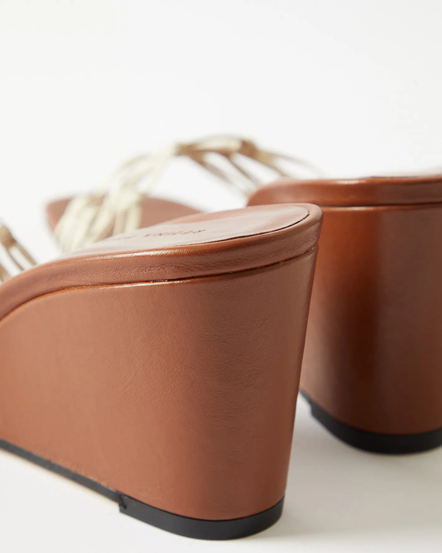 Sale Kyle Wedge leather Tan Heels