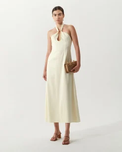 Clearance Lily Dress Silk Satin Butter Dresses