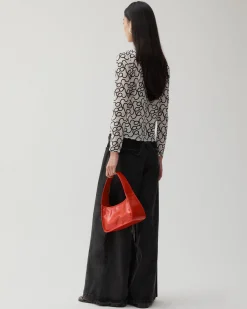 Clearance Linda Trousers Organic Cotton Denim Black Trousers | Denim
