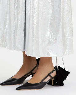 Sale Lou Kitten Heels Leather Black Heels