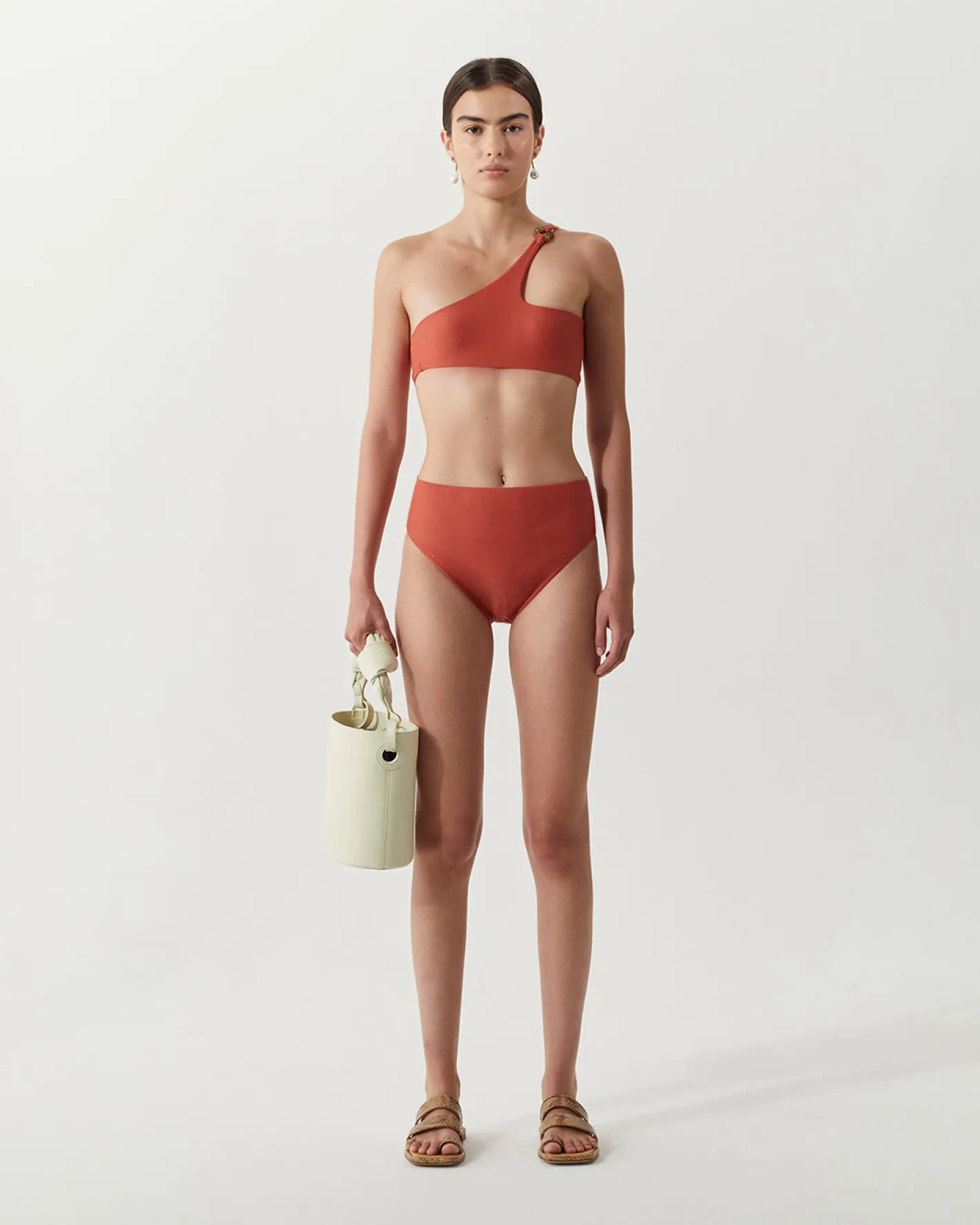 Sale Louis Top Recycled Nylon Rust Swimwear
