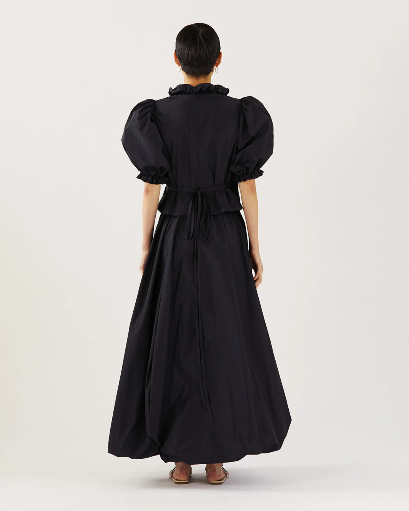 Outlet Luna Blouse Recycled Blend Taffeta Navy Shirts & Blouses | Clothing