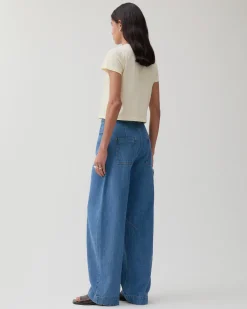 Discount Margot Trousers Organic Cotton Denim Indigo Trousers | Denim