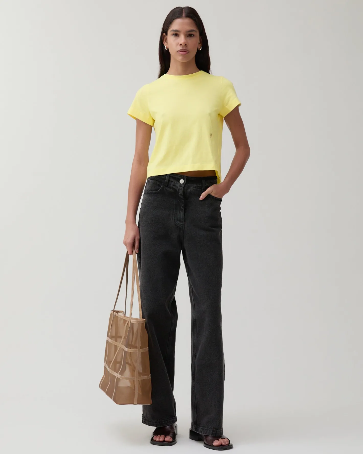 Outlet Maude Trousers Organic Cotton Denim Black Trousers | Denim