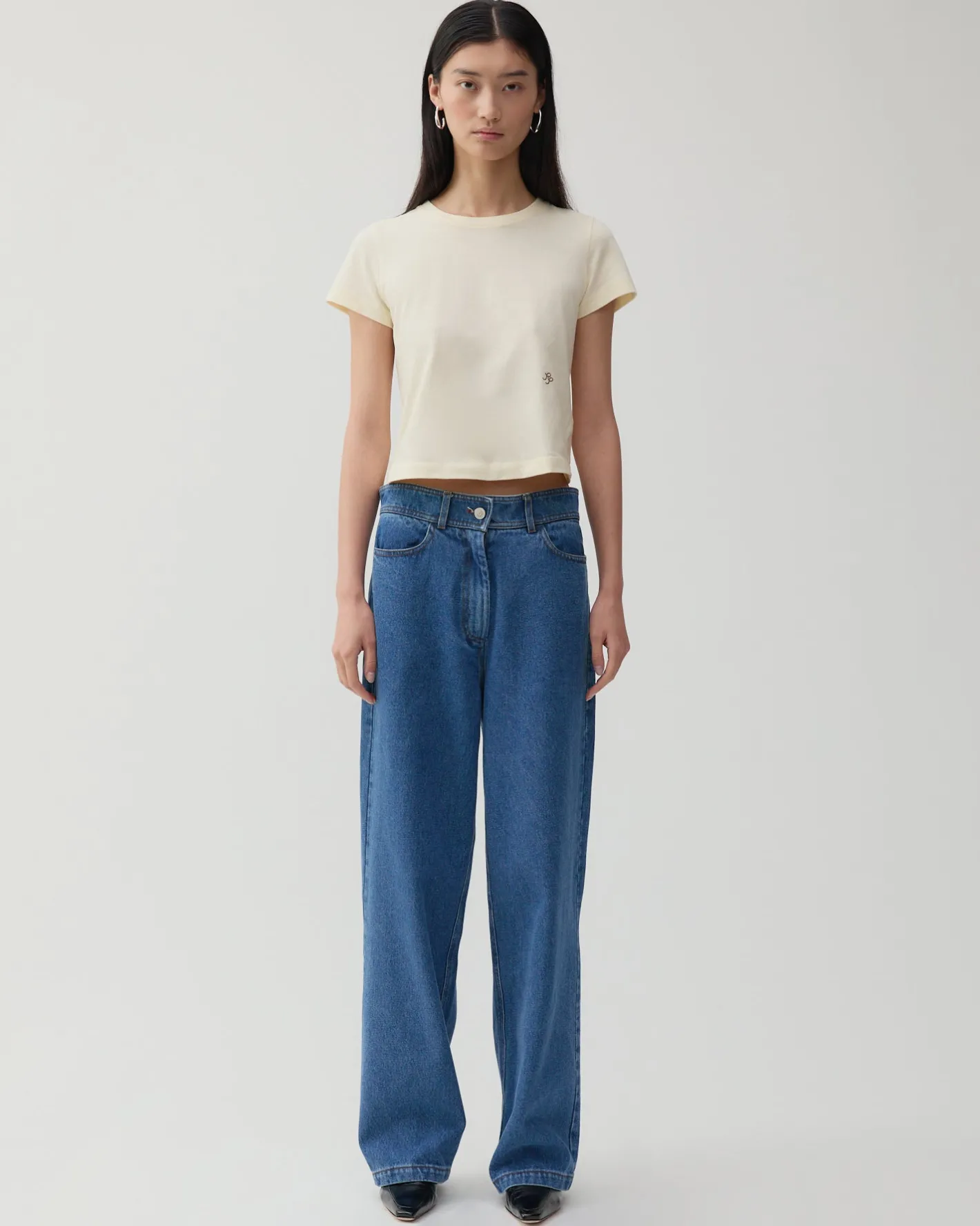 Fashion Maude Trousers Organic Cotton Denim Blue Trousers | Denim
